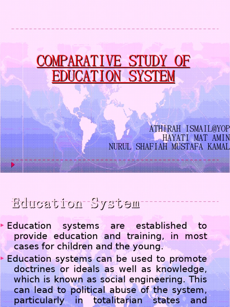 Comparative Study of Education System | PDF | State School | Schools