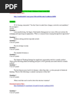 Download Question 21 4 out of 4 points   The frameworks discussed in Chapter 4 could be considered more specific examples of  Question 22 0 out of 4 points   If you are thinking creatively about how to take existing tools and link and sequence them to develop a novel approach to solve important problems this would be an example of  Question 23 4 out of 4 points   Suppose a DMAIC Framework were used to attack a problem where the process in Question was inherently stable Which of the following would be a likely result of this effort  Question 24 0 out of 4 points   We learned in Chapter 3 that the measurement process is always important and worthy of our attention However in Chapter 4 we found that measurement can be absolutely critical to solving the problem For which of the case studies in Chapter 4 was measurement NOT discussed as a critical issue Question 25 4 out of 4 points   Which type of variation was critical to resolving the realized revenue case study  Qu by ayamgemuk SN298295674 doc pdf