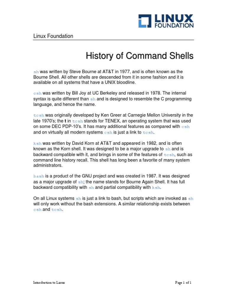 Chap14 UNIXShell | PDF
