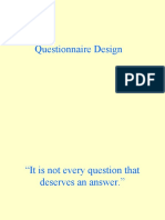 Questionnaire Design