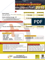 Calendario Tributario Distrital 2010