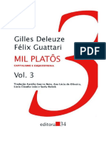 Gilles Deleuze Mil Platôs Vol. 3 Corpo Sem Orgaos