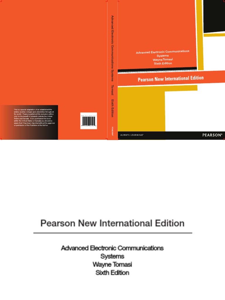 International Edition Wayne Tomasi Advanced Electronic Communications