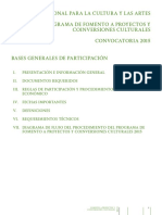 PROGRAMA DE FOMENTO A PROYECTOS Y COINVERSIONES CULTURALES