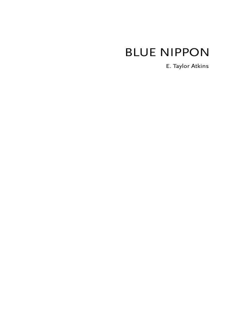 Et Atkins Blue Nippon Authenticating Jazz In Japan Jazz Authenticity Philosophy