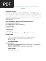 Oracle Database Shutdown Basics