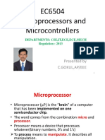  Fourth Semester  Microprocessor and Microcontroller  Notes For  5 Units Regulation 2013