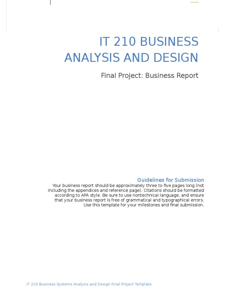 It 210 Final Project : IT 210 Final Project: E-Business Integration ...
