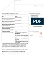 Fault Calculation - Per Unit System