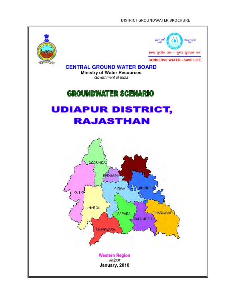 Udaipur Water Resources Groundwater