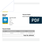 Merchant Details Payment Details: Total: Rs. 26704.48