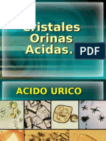 CRISTALES EN ORINAS ACIDAS Y ALCALINAS