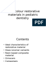Tooth Colour Restorative Materials in Ped Dent