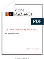 Rajasthan Judicial Service Mains Exam, 2014