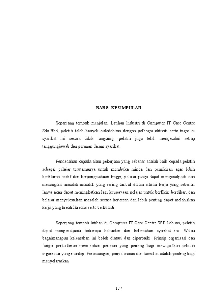 Bab 8 Kesimpulan Pdf