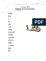 Voc 1 Palabras de Uso Frecuente PDF