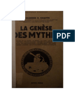 Alexandre H. Krappe. La Genese Des Mythes