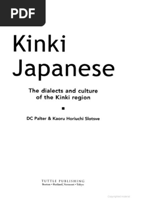 Kinki Japanese Pdf