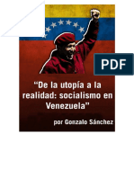 De La Utopia a La Realidad Socialismo en Venezuela SANCHEZ