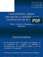 Conocimiento, percepción y realidad en la construcción de la ciencia