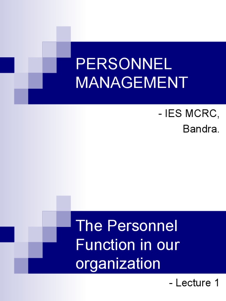 Personnel Management Overview and Challenges | PDF | Employment ...