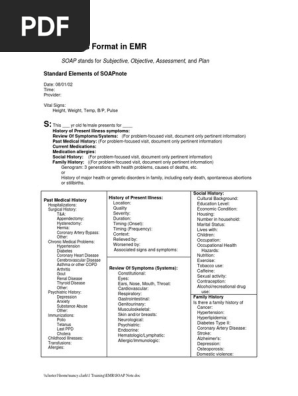 SOAP note