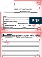 Formatos de Planes Semanales y Quincenales