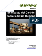Presentación del informe "Impacto del carbón sobre la salud humana" En Argentina