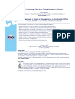 management of medical emergencies in the dental office  1 