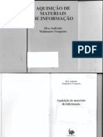 LIVRO - Aquisição de Materiais de Informação - Diva Andrade, Waldomiro Vergueiro.