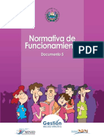 Normativa de Funcionamiento Institucional.