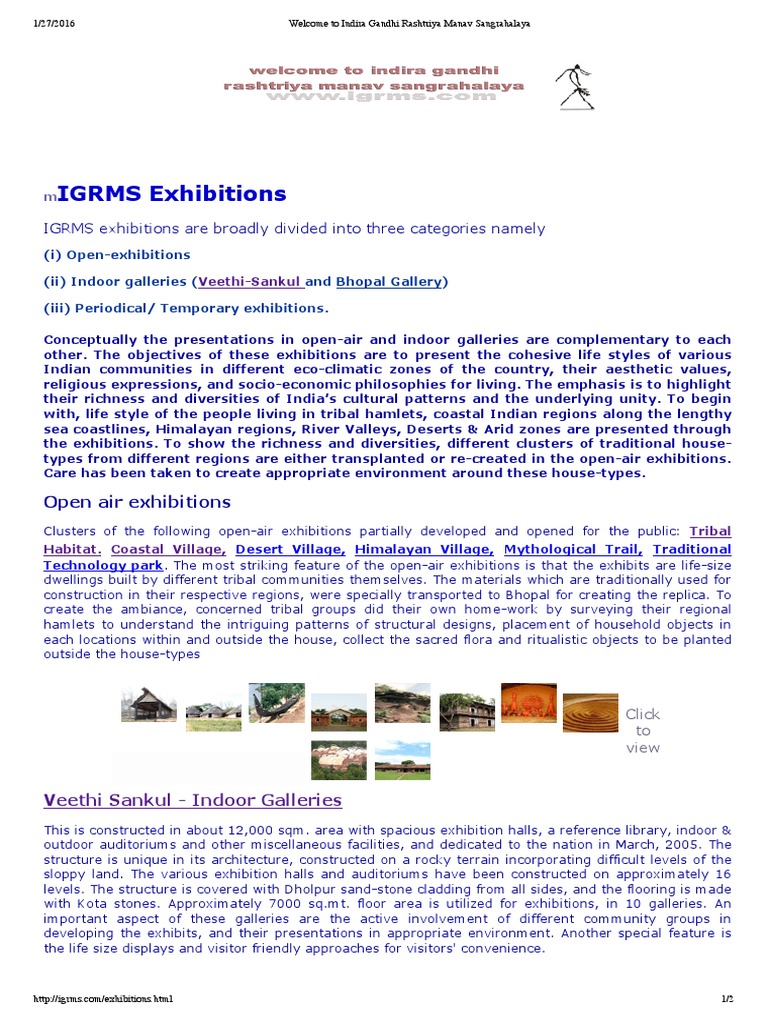 Types of Exhibitions Library And Museum