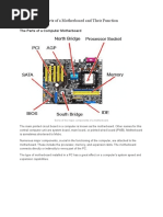 Parts of A Motherboard and Their Function