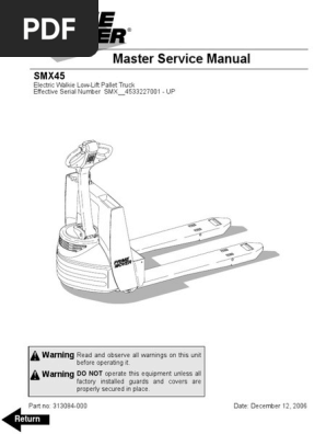Forklift Prime Mover Smx45 Electrostatic Discharge Physics