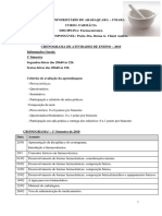 Farmacotecnica Cronograma Da Disciplina2016 PDF