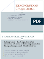 (Kelompok 9) Aplikasi Kekongruenan Dan Kongruen Linier