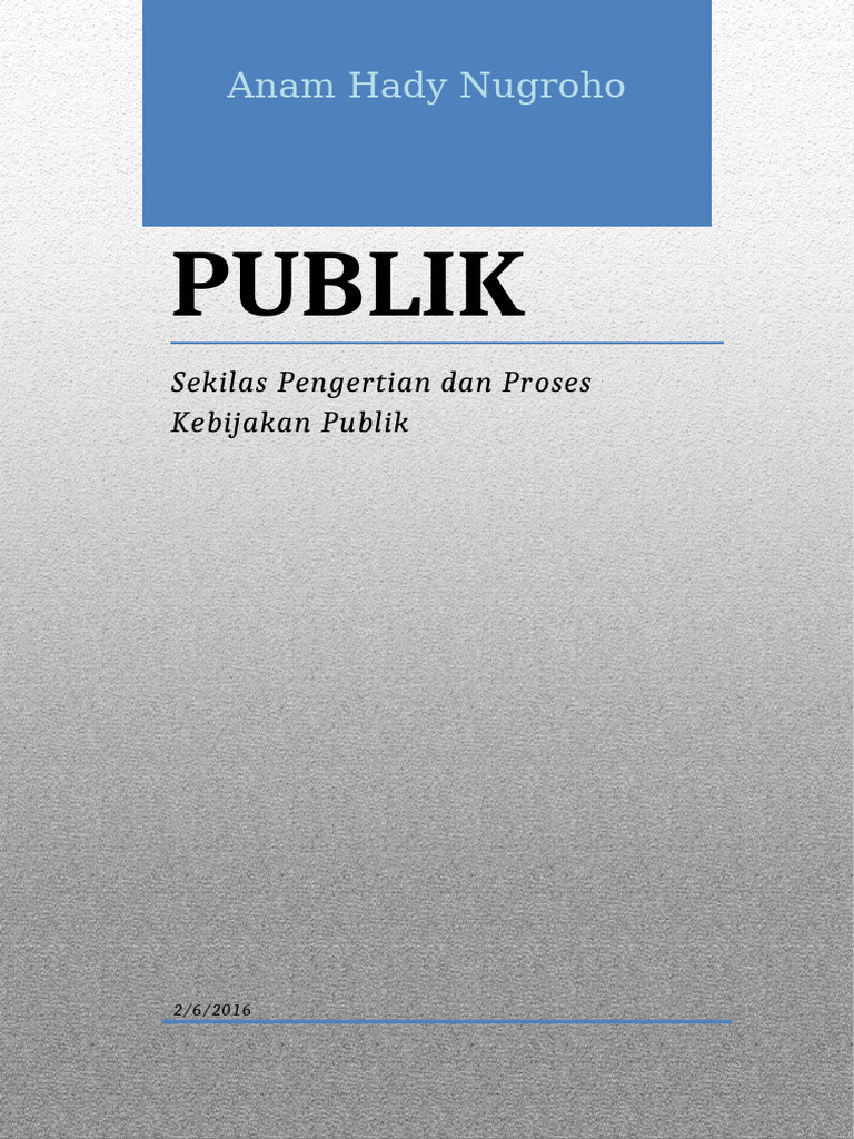 Kebijakan Publik
