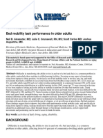 Bed Mobility Task Performance in Older Adults