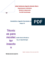 Tecnicas Para Recolectar Insectos