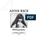 Anne Rice - Bibliography and Book Descriptions