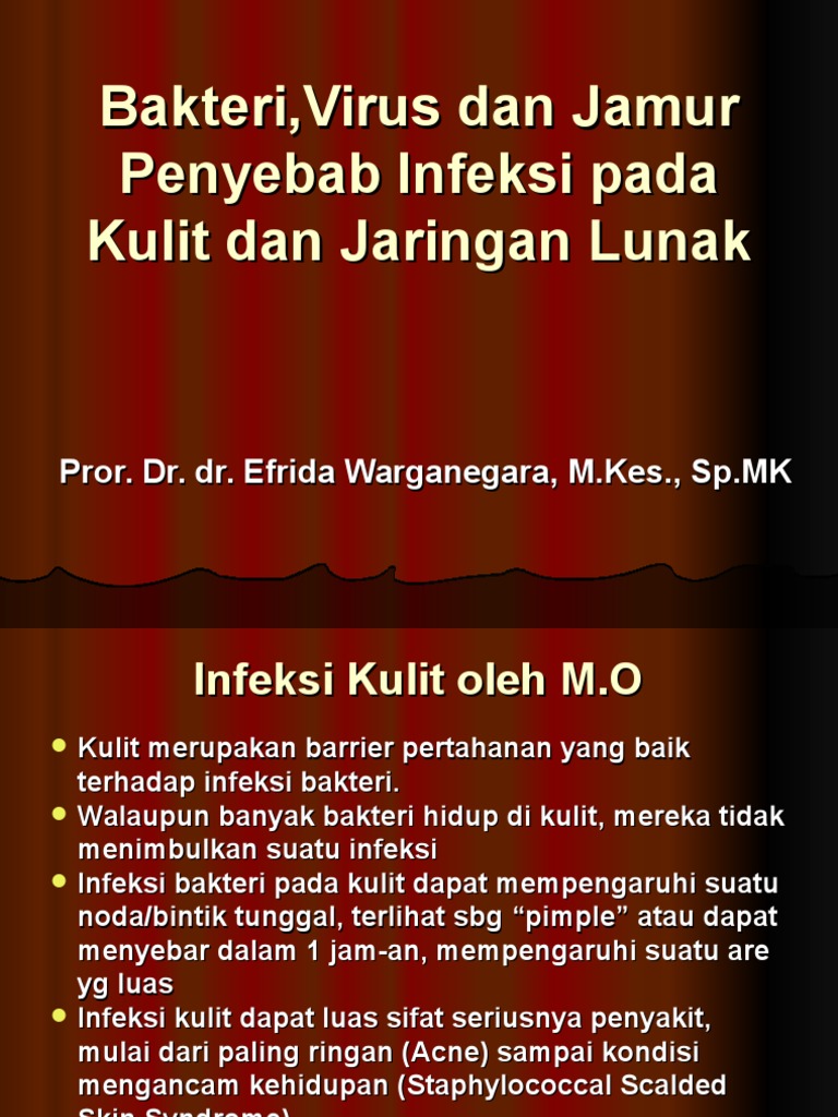 Bakteri Dan Virus Penyebab Infeksi Pada Kulit Dan