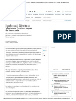 Crisis de Frontera Con Venezuela - Hombres Del Ejército Se 'Plantaron' Frente A Tropas de Venezuela - Otras Ciudades - ELTIEMPO