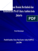 Penghapusan Bensin Bertimbel & Konsentrasi PB Di Udara Ambien Kota Jakarta