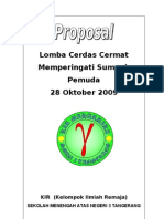 Proposal Cerdas Cermat SMA Negeri 3 Tangerang