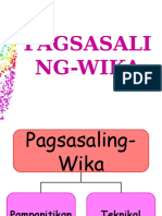 Pagsasaling Wika