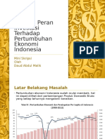 Analisis Peran Investasi Terhadap Pertumbuhan Ekonomi Indonesia