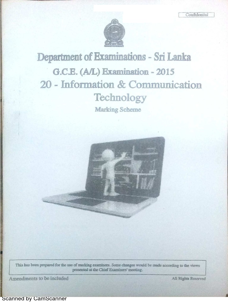AL ICT Marking Scheme 2015 | PDF