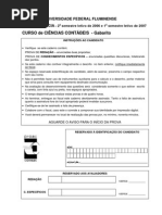 Contabilidade - Prova Resolvida - Gabarito II