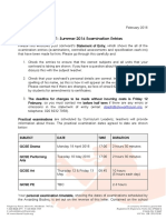 Year 11 Summer 2016 Examination Entries