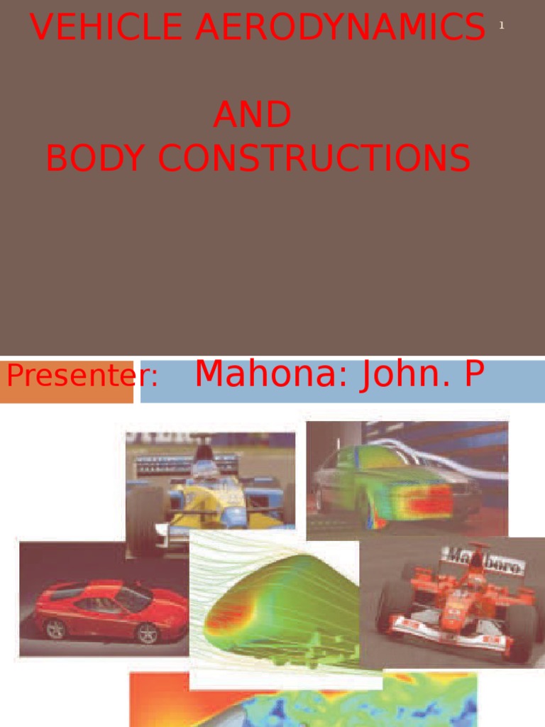 Car Aerodynamics (Lecture) - New | PDF | Fluid Dynamics | Drag (Physics)